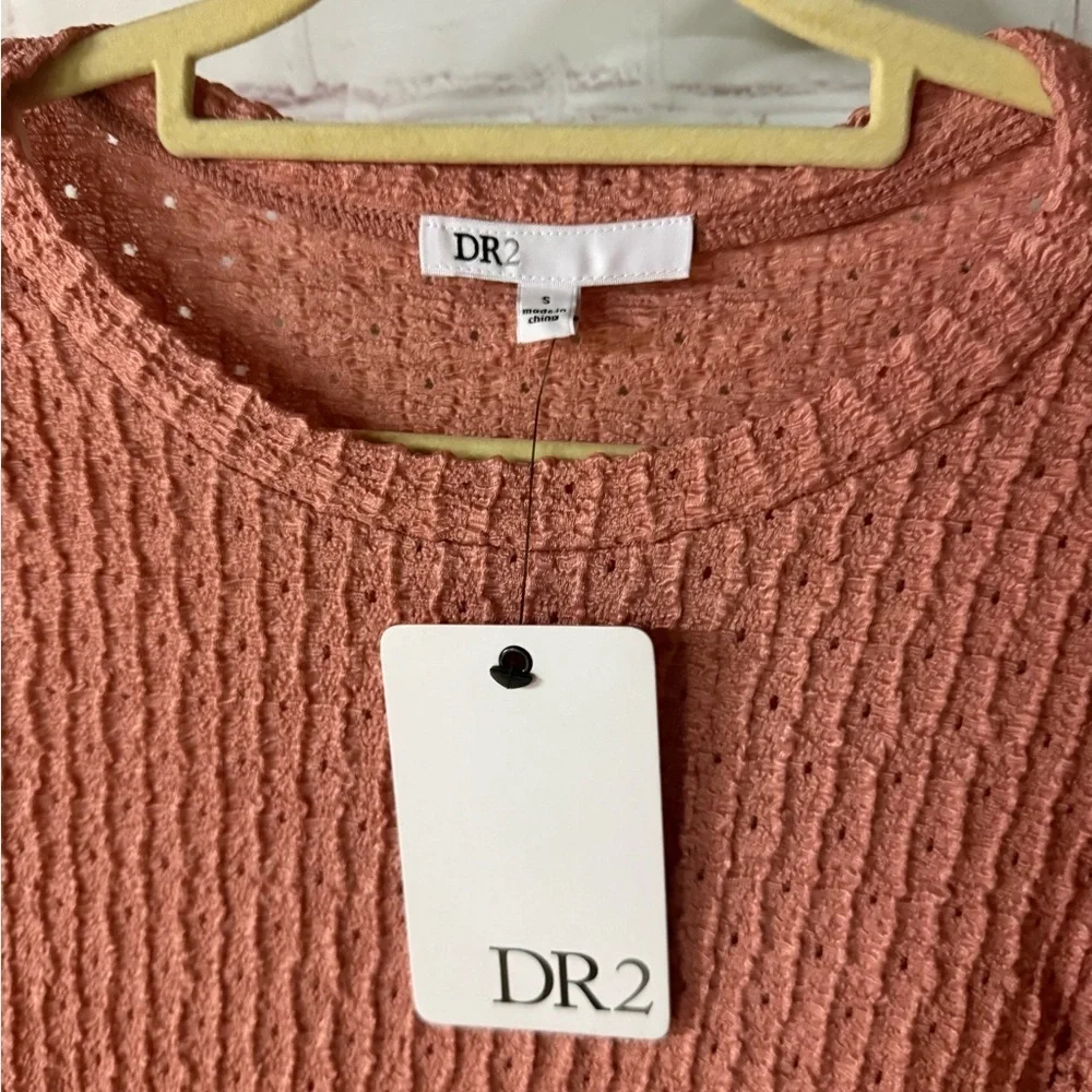 DR2 Rust Knit Flutter Sleeve Top - Picture 4 of 5
